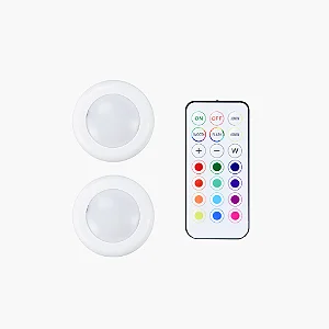 BambuLab KIT LUZES DE DISCO RGBW DE 16 CORES CONTROLADAS REMOTAMENTE 2 PECAS