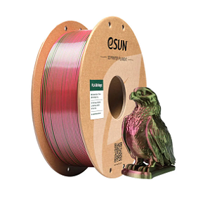 Filamento PLA eSUN Silk Duocolor Magic Verde e Vermelho 1Kg (1.75mm)