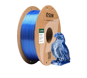 Filamento PLA eSUN Silk Duocolor Magic Azul e Prateado 1Kg (1.75mm)