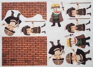 Kit Historinha Bíblica - Muralha de Jericó