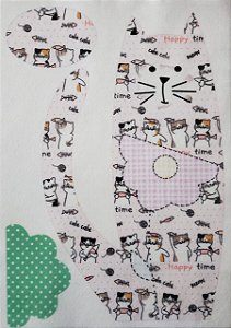 Gatinho peso de porta G 28cm 2