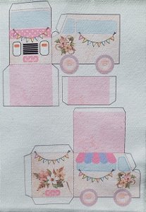 Carrinho de doce Floral