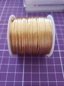 Cordão Cetim  1mm Ouro