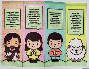 Marca pagina Jesus e as crianças