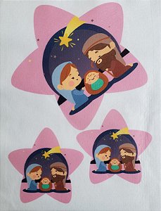 Estrelinha presépio Rosa