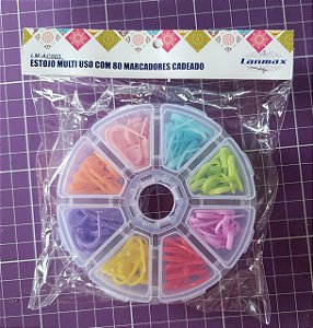 Estojo Multiuso Marcadores Cadeado 80 unidades Lanmax
