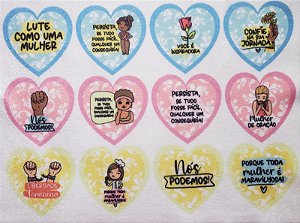 Coração Duplo Dia Internacional da Mulher Candy