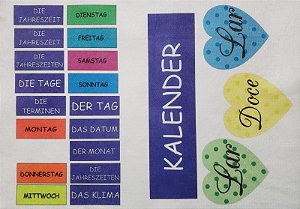 Calendário Montessoriano Alemão