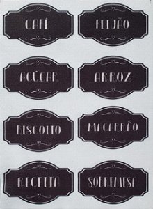 Kit Etiquetas Alimentos 9cm