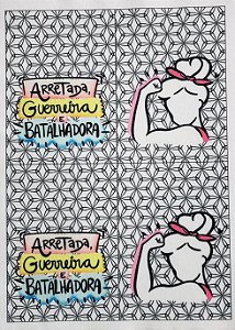 Saquinho porta sabonete  -Arretada, Guerreira e Batalhadora