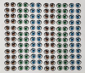 Olhinhos 1 x 1,5cm 72  pares