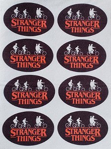 Chaveiro Stranger Things logo oval