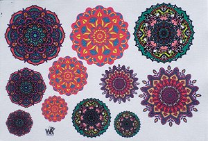 Mandalas para max colar, brincos e chaveiros