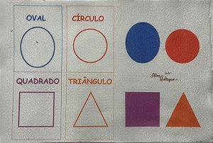 Kit plaquinhas formas geometricas - didatico