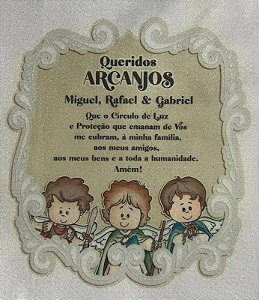 Placa Arcanjos- Queridos Arcanjos