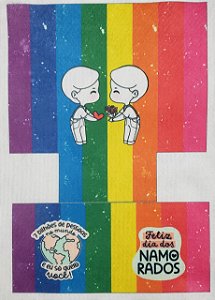 Cachepo + Capa de Caneca- Dia dos namorados meninos
