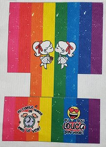 Cachepo + Capa de Caneca- Dia dos namorados meninas