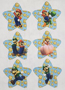Estrelinha pingente para arvore de Natal Super Mario 1