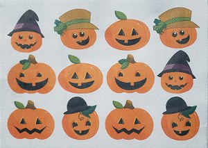 Fecha Treco / porta guardanapo Halloween aboboras