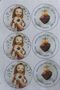 Medalha Sagrado coração de Jesus cute 9cm
