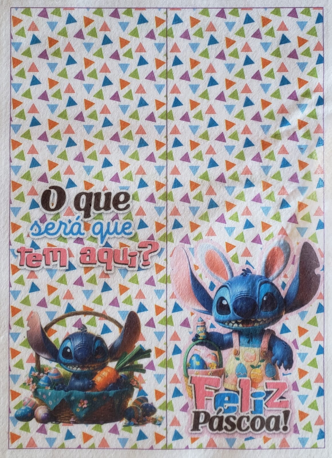 Porta bis/ barra, pascoa stitch 2