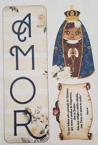 Placa de porta Religiosa Nossa Senhora Aparecida 2