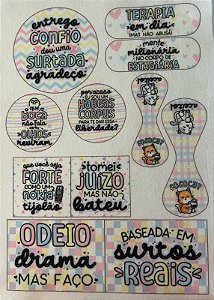 Kit mostruario- Frases engraçadas