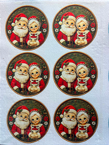 Bolinha Mamãe Noel e Papai Noel