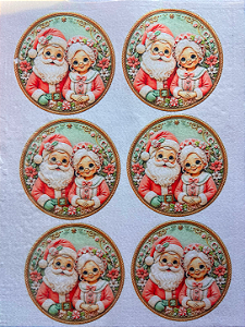 Bolinha Mamãe Noel e Papai Noel Candy