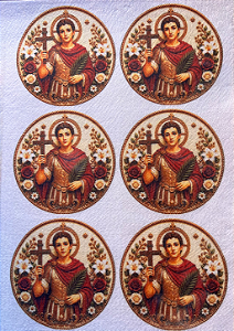 Medalha Santo Expedito "Coleção Bordados" 9cm