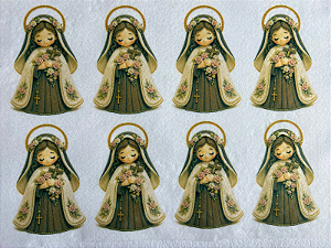Santa Terezinha "Coleção Costurados a mão" 9cm