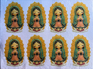 Nossa Senhora de Guadalupe "Coleção Costurados a mão" 9cm