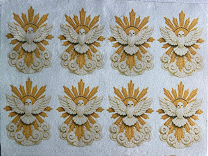 Divino Espirito Santo "Coleção Costurados a mão" 9cm