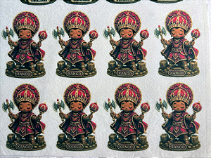 Orixá Xango "Coleção Costurados a mão" 9cm