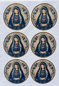 Medalha Nossa Senhora das Dores "Coleção Costurados a mão" 9cm