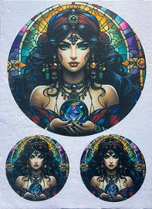 Vitral Mandala Cigana Encanto