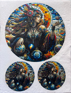 Vitral Mandala Cigana Serenidade