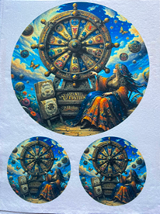 Vitral Mandala Cigana Roda dos Caminhos