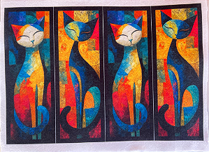 Marca Paginas Gatinhos efeito pintura a oleo