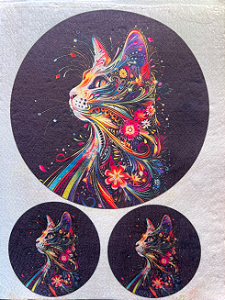 Mandala Gato Abstrato