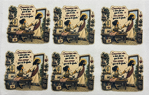 Desanima não... - Kit da Artesã 9cm- Coleção "Costurados a Mão"