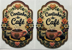 Cantinho do café "Costurados a Mão"