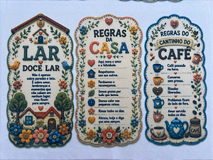 Trio toda casa precisa... "Costurados a Mão"