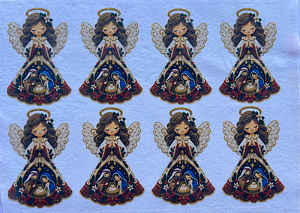 Anjo presepio 10cm "Coleção costurados a mão"