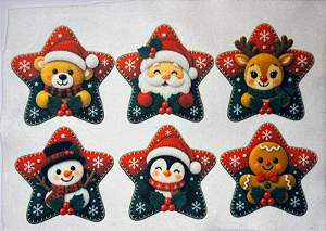 Estrelinha de Natal "Coleção Costurados a mão"