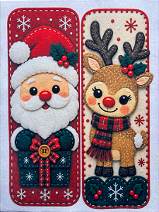 Porta Bis Natal "Coleção costurados a mão"