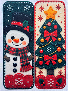 Porta Bis Natal 2 "Coleção costurados a mão"