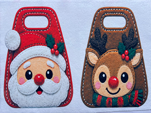 Sacola Porta Doce Natal "Coleção costurados a mão"