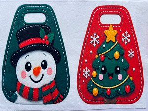 Sacola Porta Doce Natal 2 "Coleção costurados a mão"