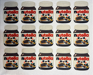 Fecha treco Nutella "Coleção Costurados a mão"